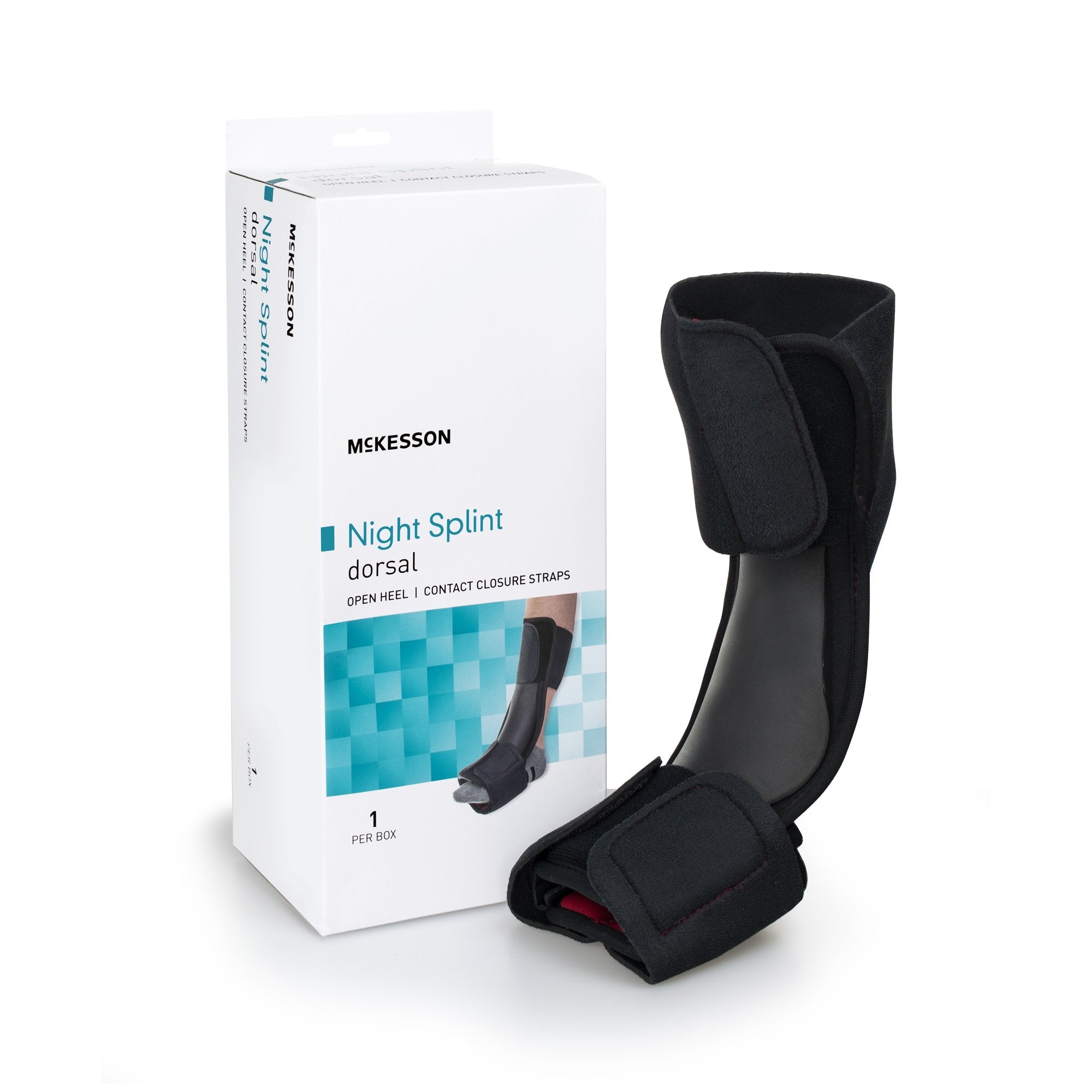 Dorsal Night Splint McKesson Small / Medium Hook and Loop Closure Male 4 to 8-1/2 / Female 5 to 9-1/2 Foot