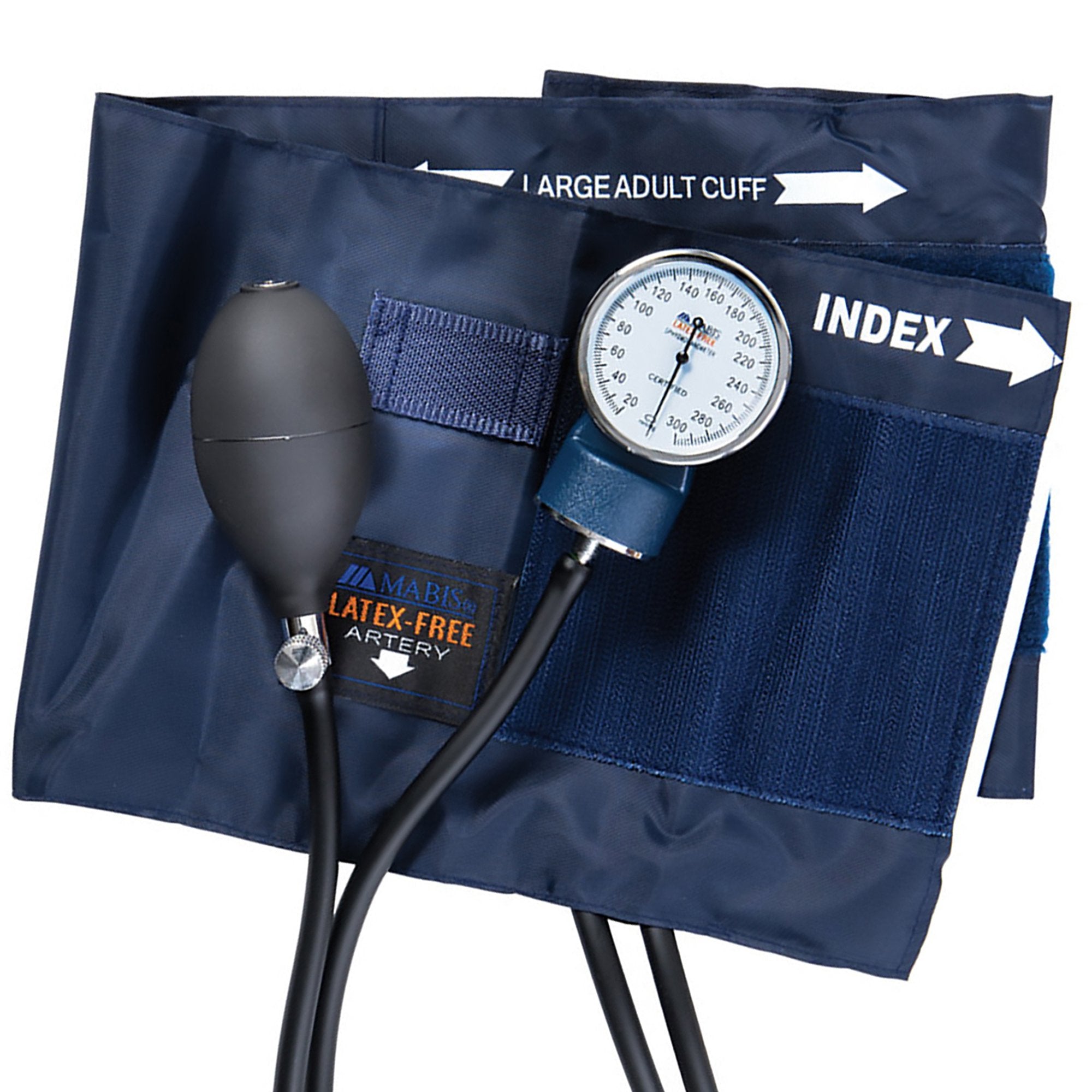 Aneroid Sphygmomanometer Unit MABIS®Precision Adult Cuff Nylon 28 - 42 cm Pocket Aneroid