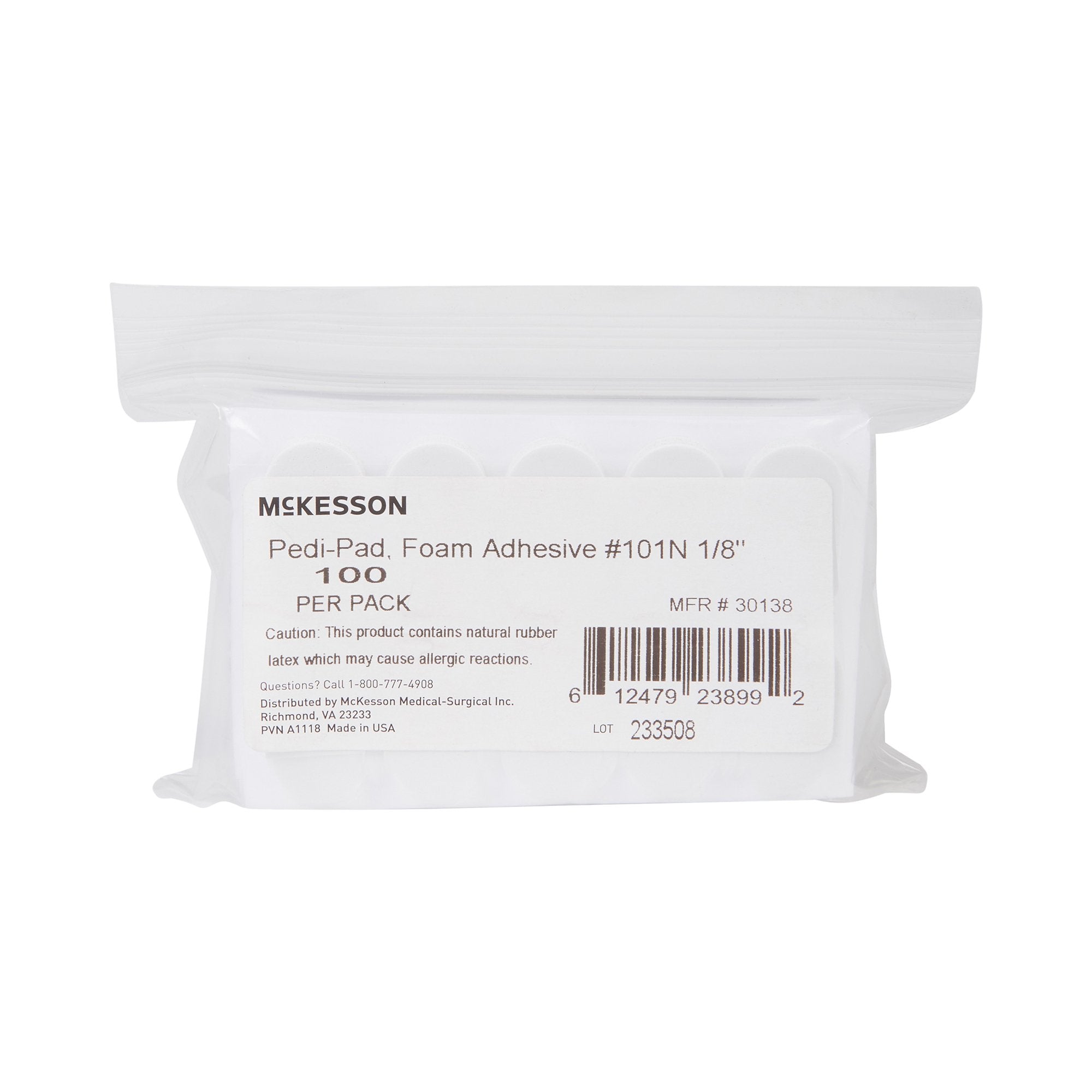 Protective Pad McKesson Pedi-Pad Size 101-Narrow Adhesive Foot