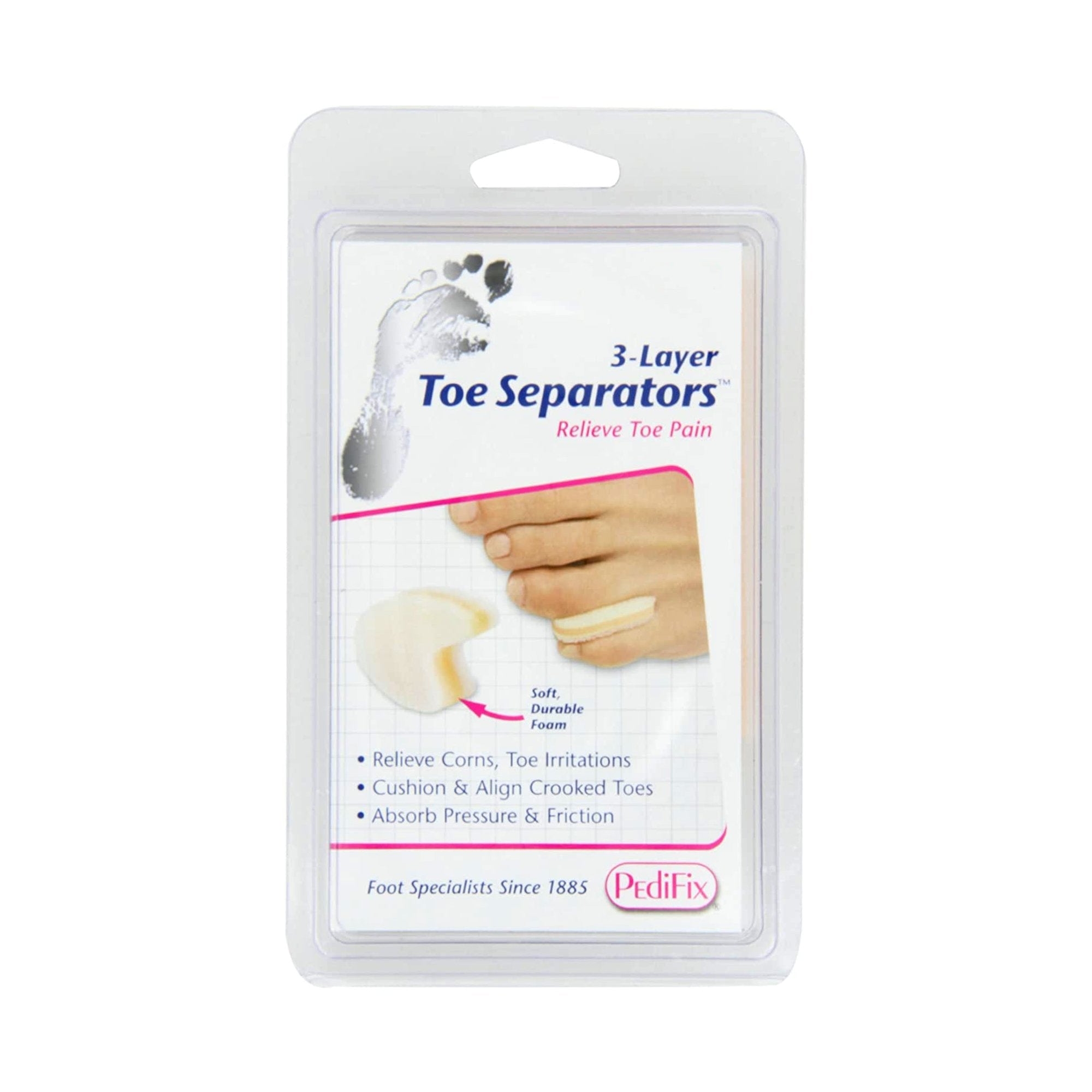 Toe Spacer 3-Layer Toe Separators™ Large Without Closure Toe