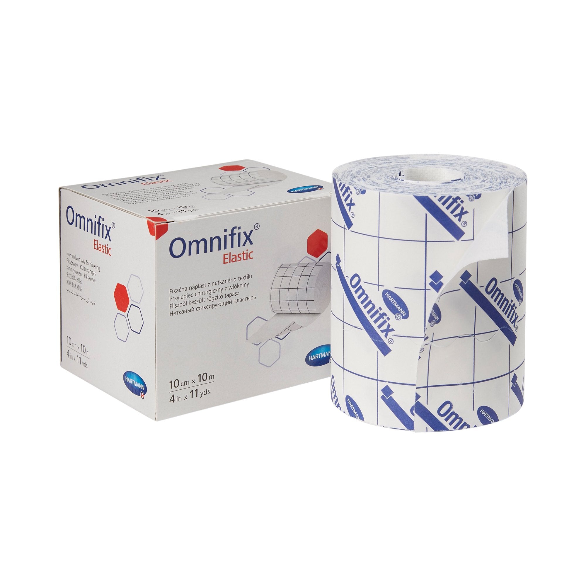 Dressing Retention Tape with Liner Omnifix® Elastic White 4 Inch X 11 Yard Nonwoven NonSterile