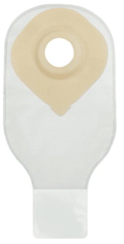 Ostomy Pouch Securi-T™ One-Piece System 12 Inch Length Convex, Pre-Cut Drainable
