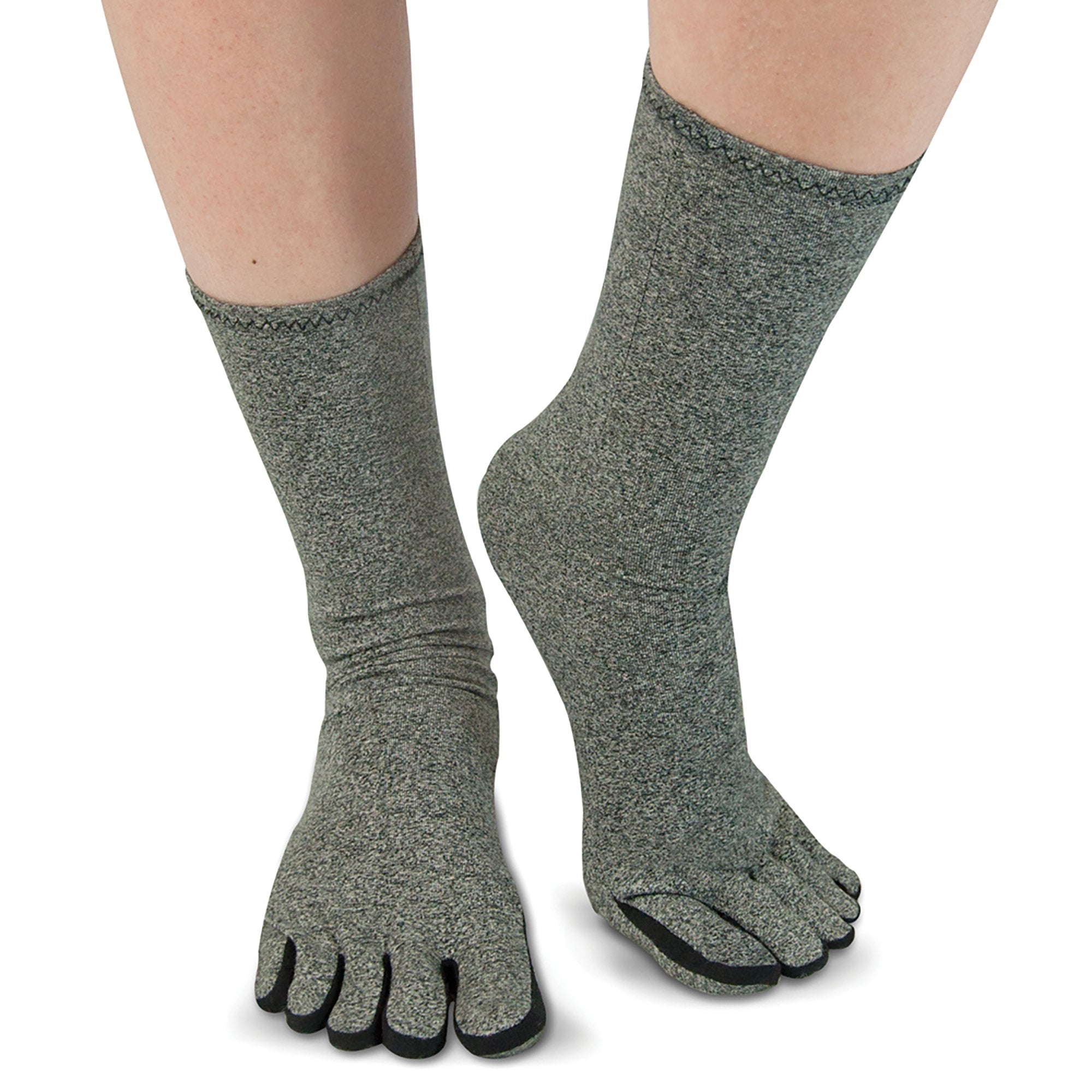 Arthritis Socks IMAK® Calf High Small Gray Closed Toe