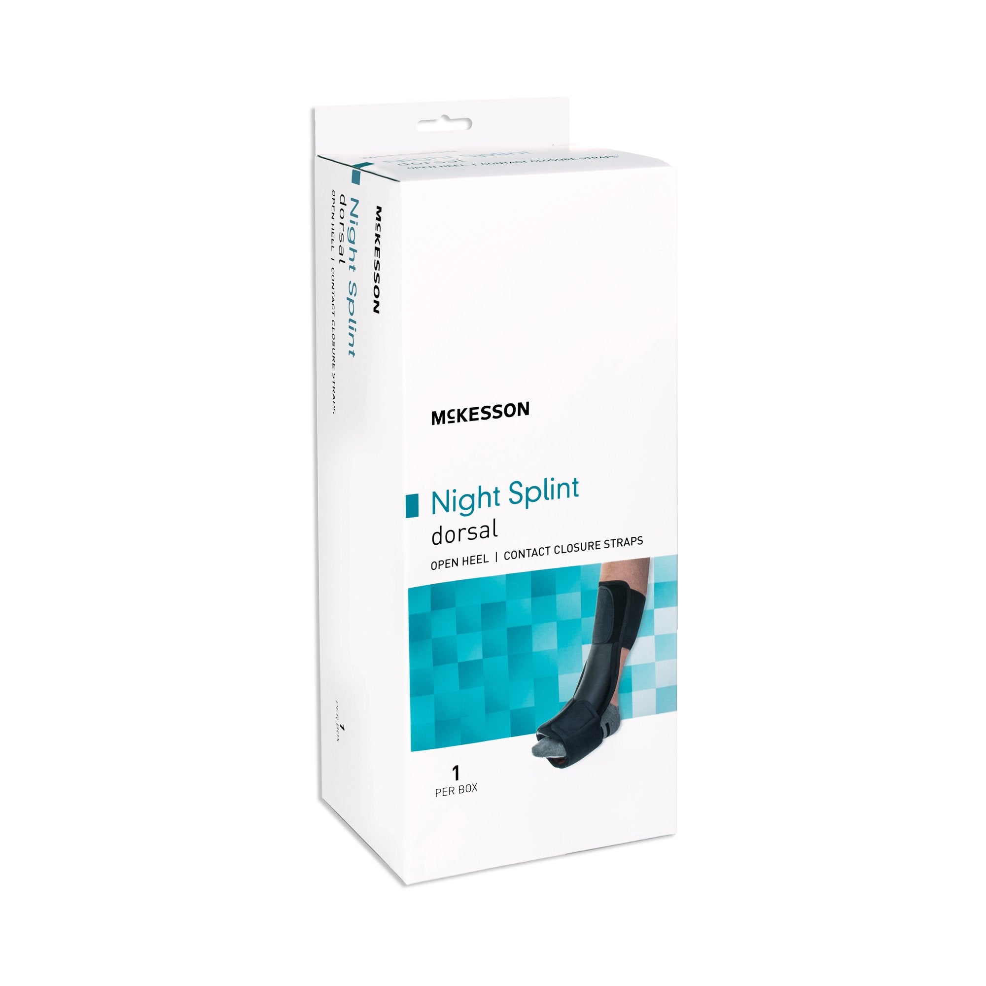 Dorsal Night Splint McKesson Small / Medium Hook and Loop Closure Male 4 to 8-1/2 / Female 5 to 9-1/2 Foot